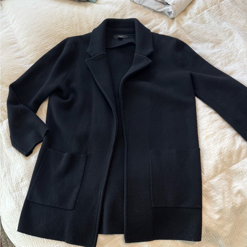 J. Crew black sweater blazer